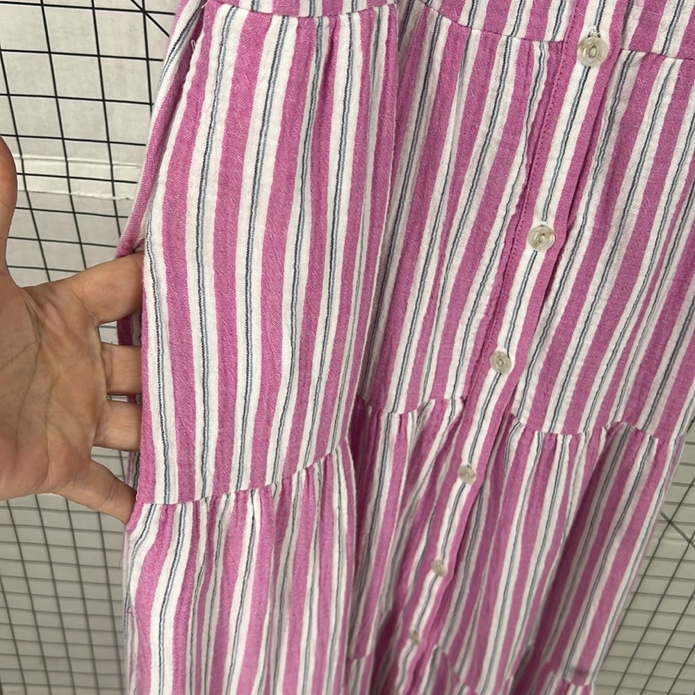 Universal Thread Sleeveless Button-Front Tiered S… - image 6